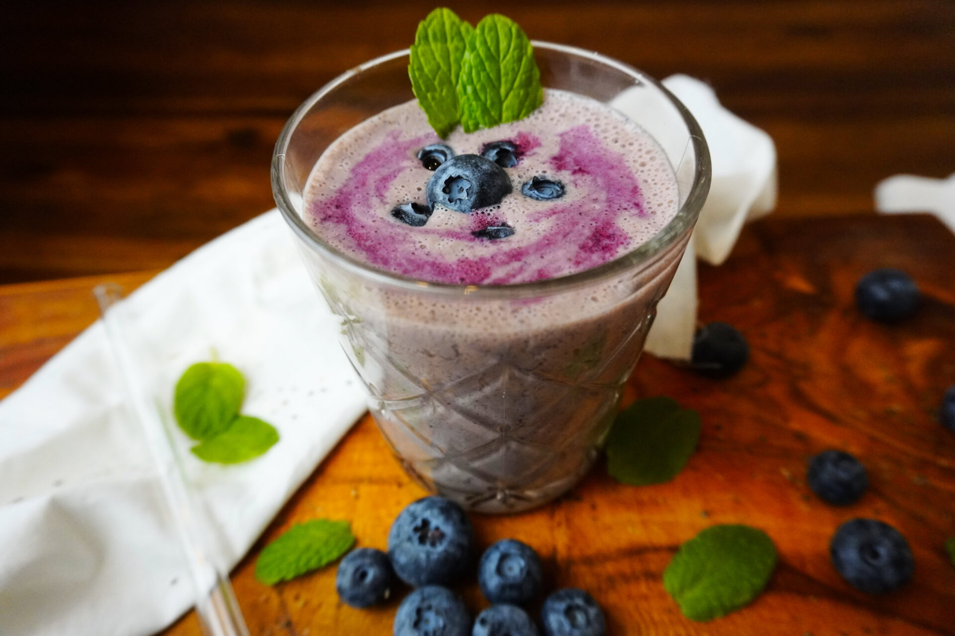 Blaubeer Joghurt Smoothie